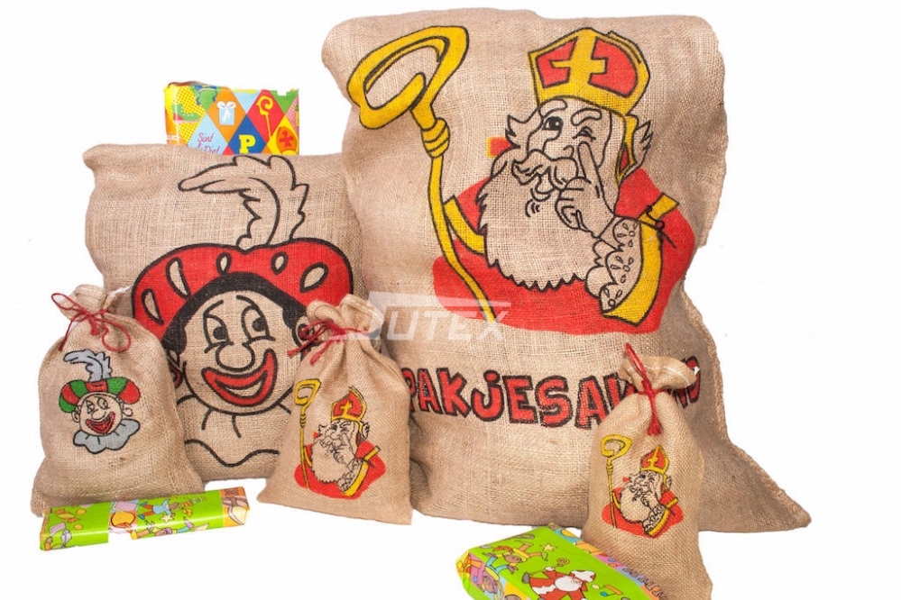 Sinterklaas zakken - Jute-pakket-sint-divers
