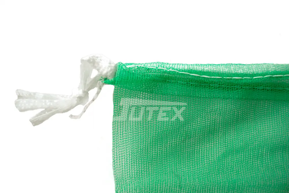 Net zakken - Jutex-groene-zak-detail