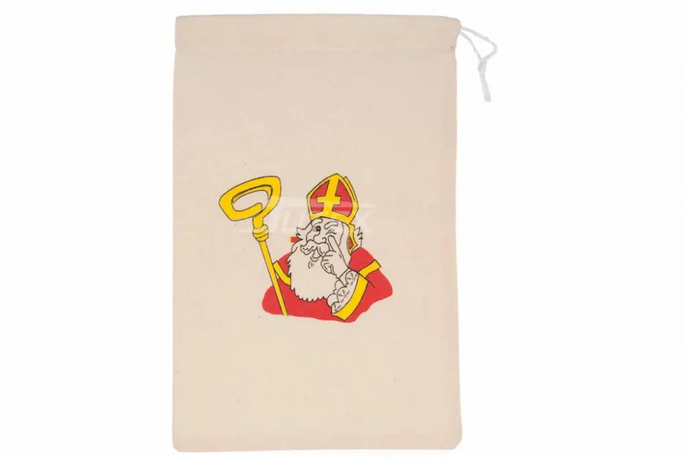 Sinterklaas zakken - Katoen-zak-sint-17x25cm-1